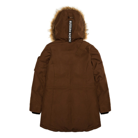 Универсальная повседневная женская парка UMI. Цвет: Какао