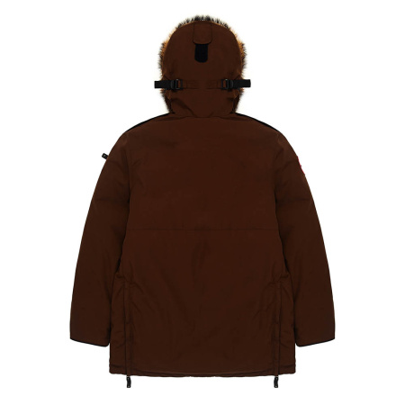 Арктическая детская парка POLUS. Для суровой зимы. Цвет: Какао