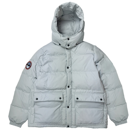 Стеганая пуховая мужская куртка FANAT. Цвет: Светло-серый